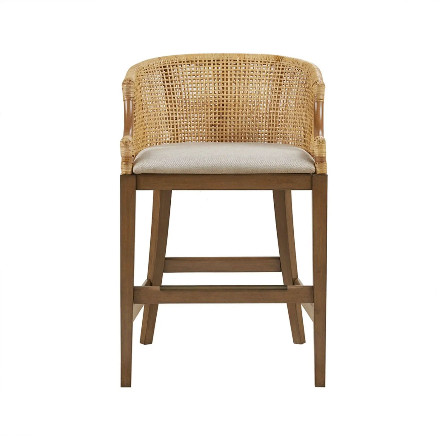 Casual Handcrafted Rattan Counter Stool by HouseOfZazla