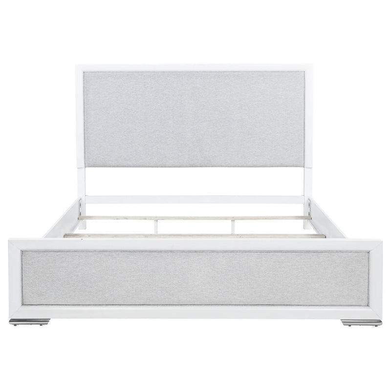Gracemont 57-inch Eastern King Panel Bed Grey and White by Unique Piece Furniture
