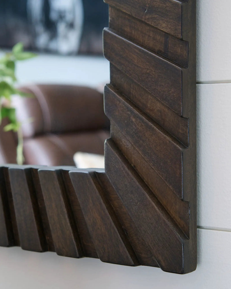 Advin - Accent Mirror - Dark Brown by Unique Piece Furniture