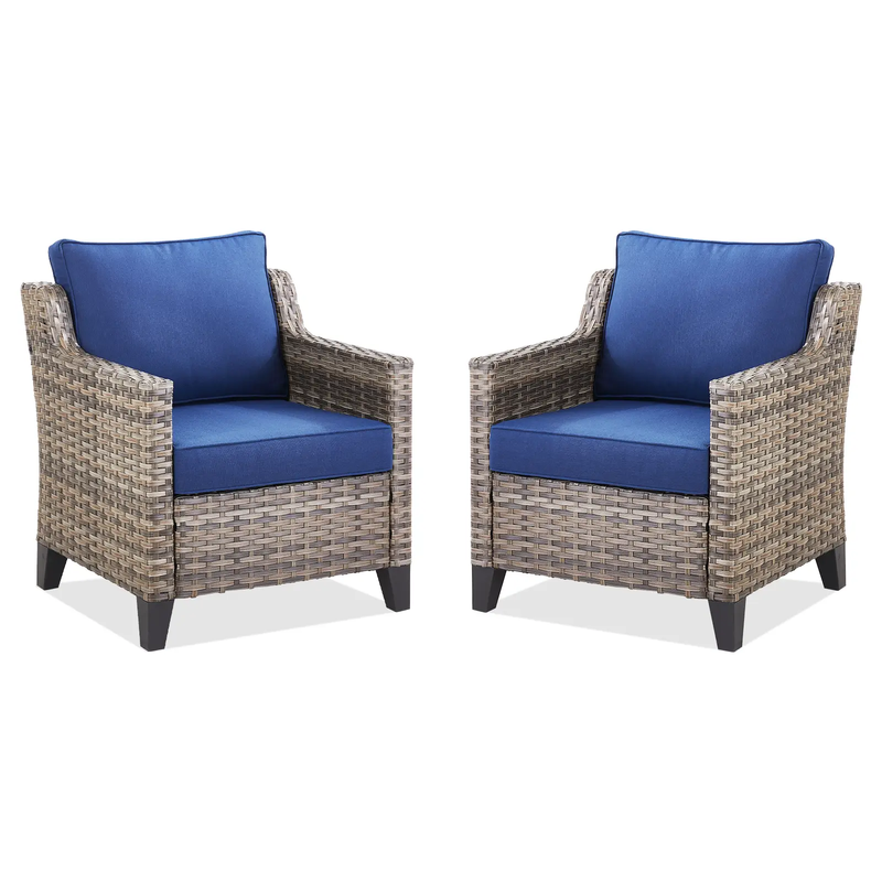 Outdoor Patio Arm Chairs Set of 2 by HouseOfZazla