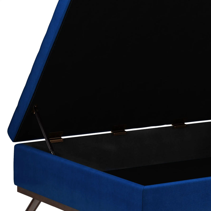 Owen - Multifunctional Square Coffee Table Storage Ottoman by HouseOfZazla