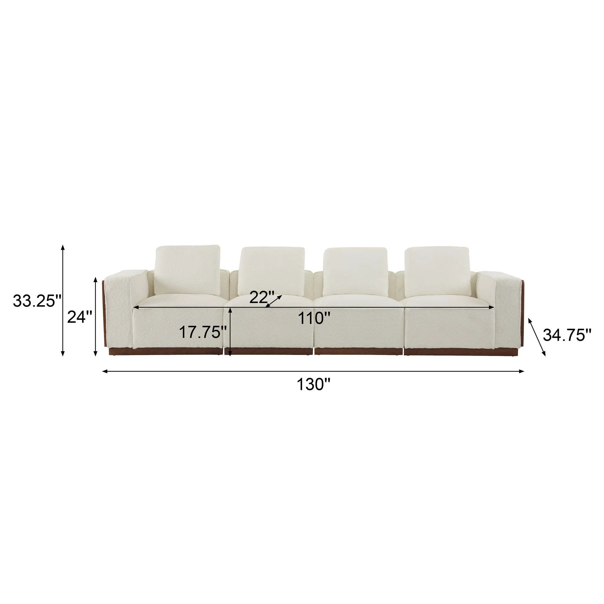 Chita Modular Sectional Sofa With Larger Seats
