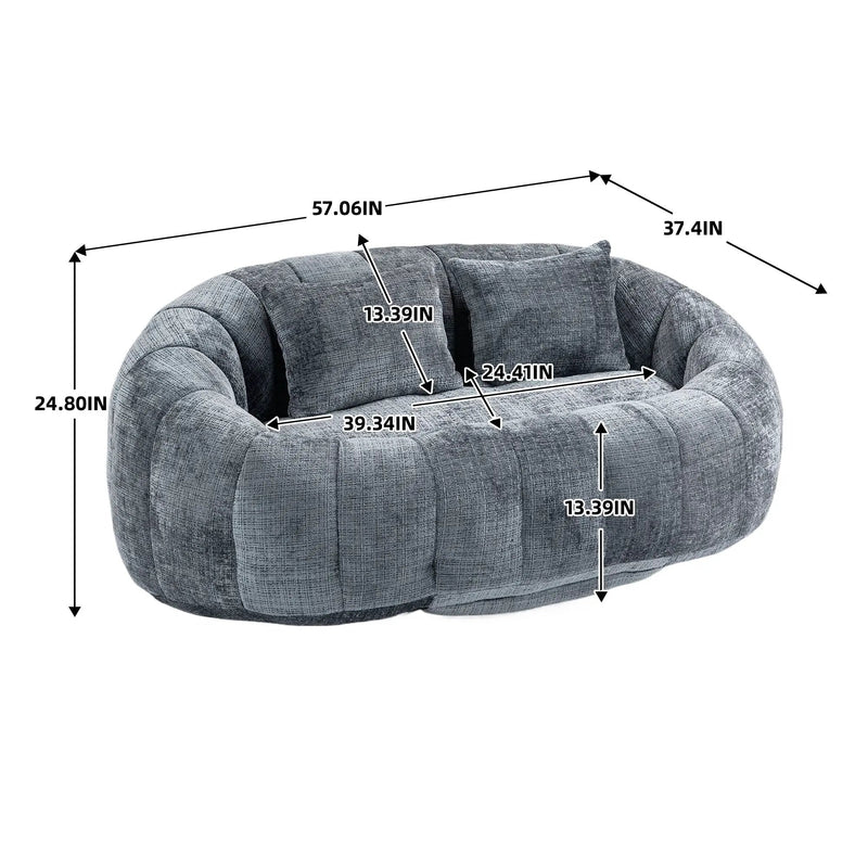 Bean Bag Lazy Sofa Durable Comfort Lounger by BLAKHOM