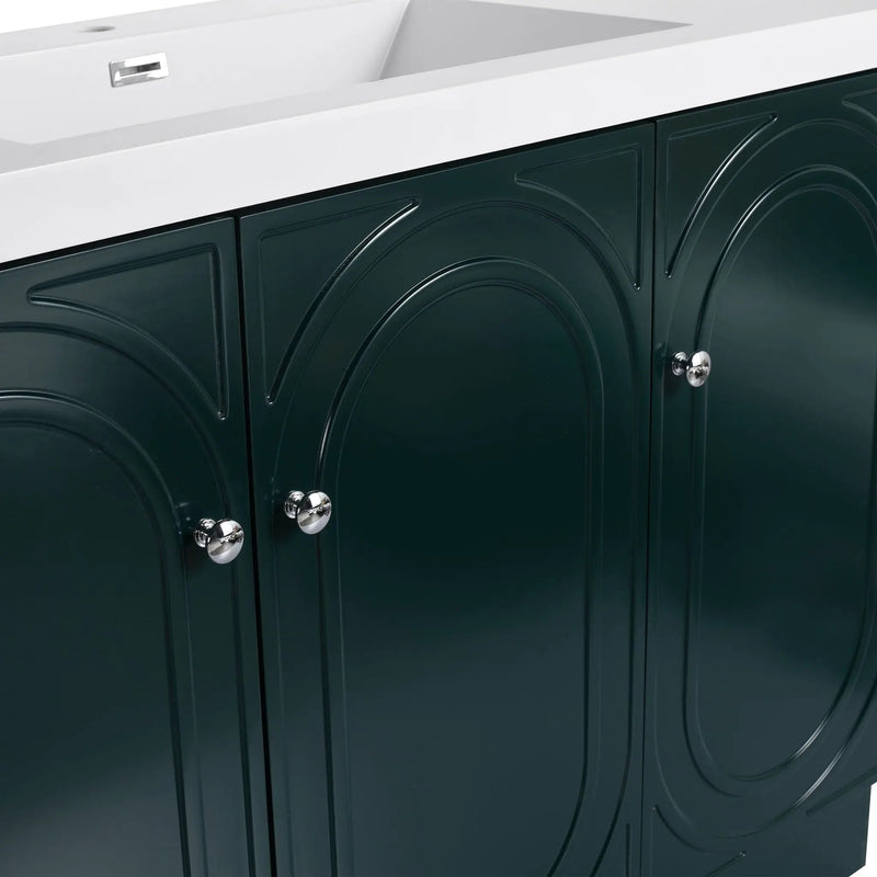 Modern Freestanding Bathroom Vanity With Soft Close Cabinet Doors