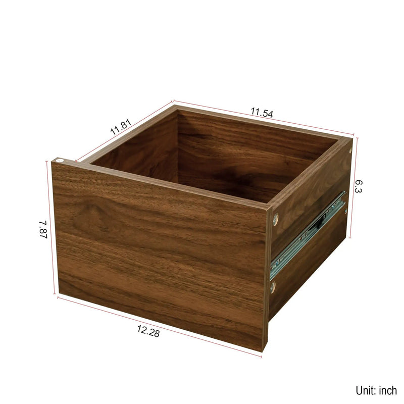 Kitchen Sideboard, Small Countertop Organizer with Sliding Glass Doors and Drawers by HouseOfZazla