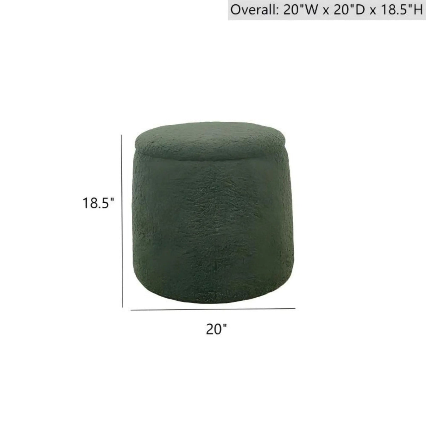 Elegant Round Storage Ottoman Upholstered by HouseOfZazla