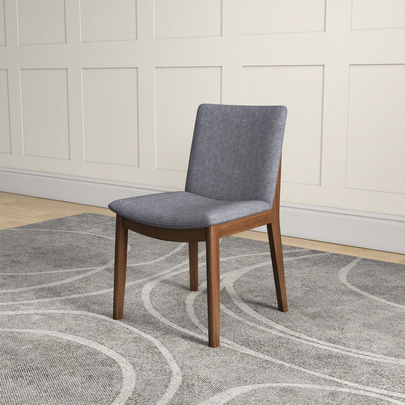 Laura - Mid-Century Modern Solid Wood Dining Chair (Set of 2) by HouseOfZazla