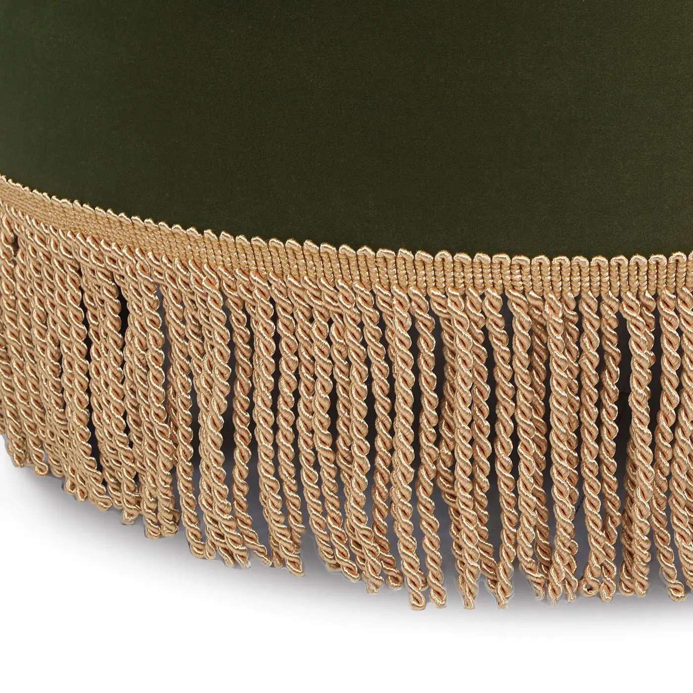 Yolanda - Round Upholstered Accent Ottoman by HouseOfZazla