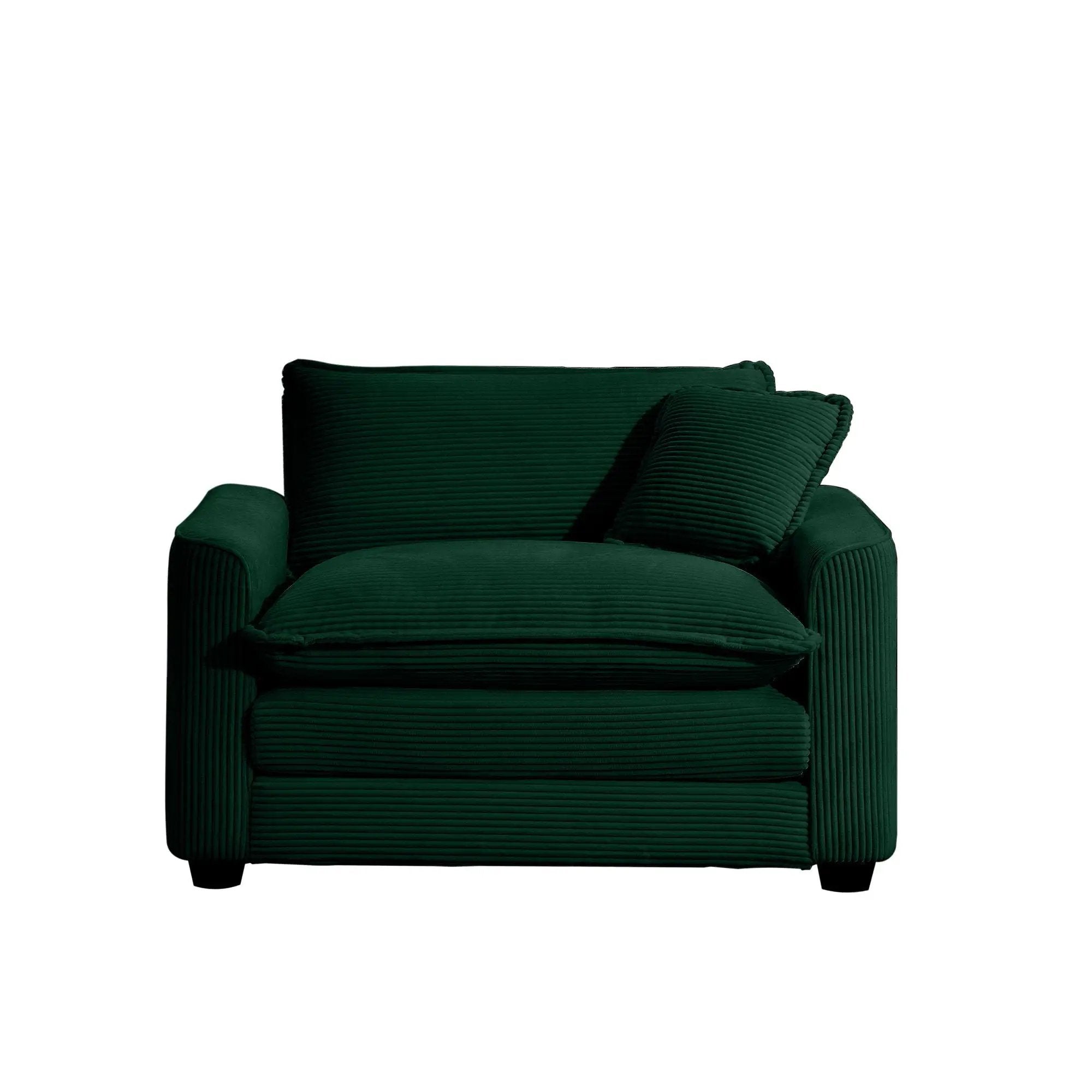 Modern Classic Fabric Single Chair Deep Seat Sofa With Pillow by Unique Piece Furniture