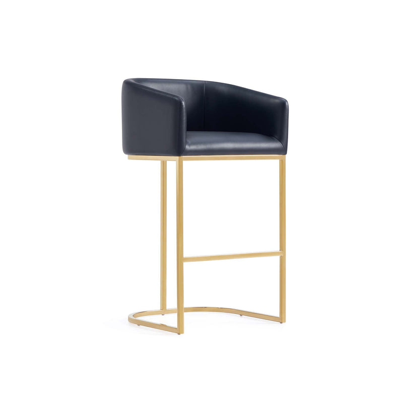 Mid-Century Modern Stool With Steel Base by HouseOfZazla