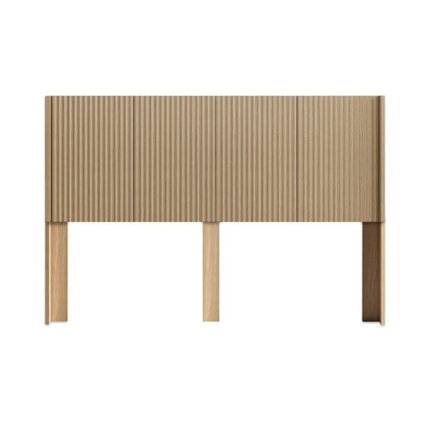 Modern Wide Wall Mounted Fluted Panel Headboard