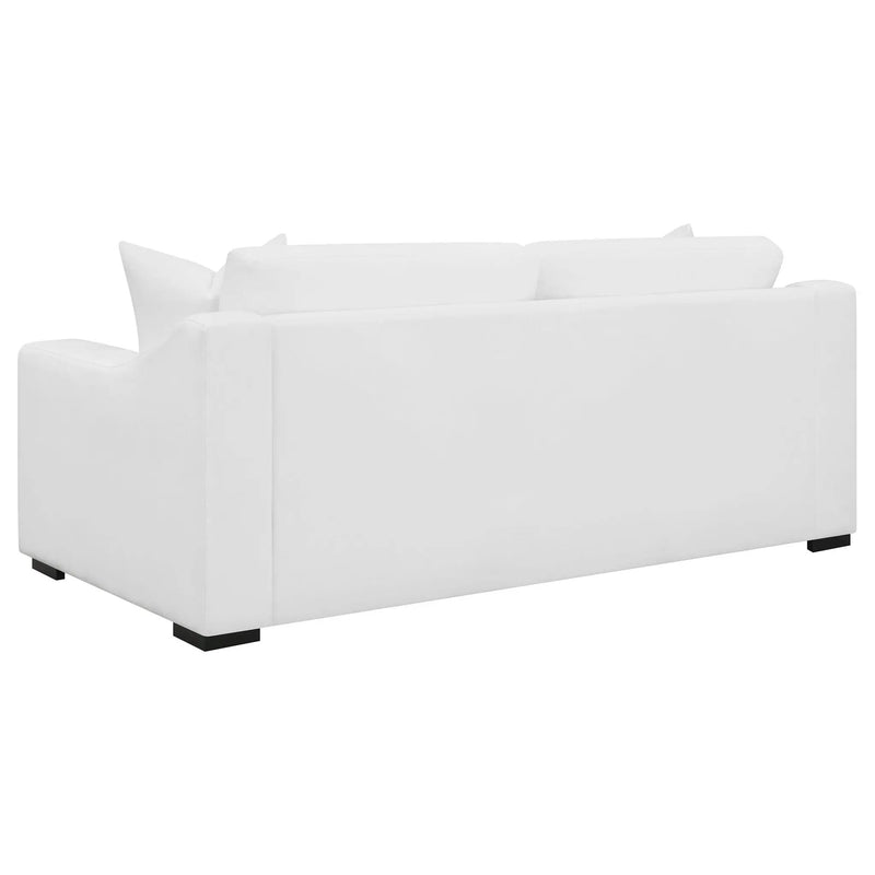 Ashlyn Upholstered Sloped Arm Sofa White by Unique Piece Furniture