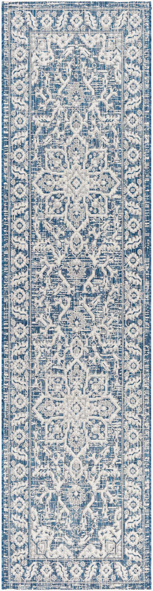 Etoile Navy Blue Performance Outdoor Rug, photo 5 of 20