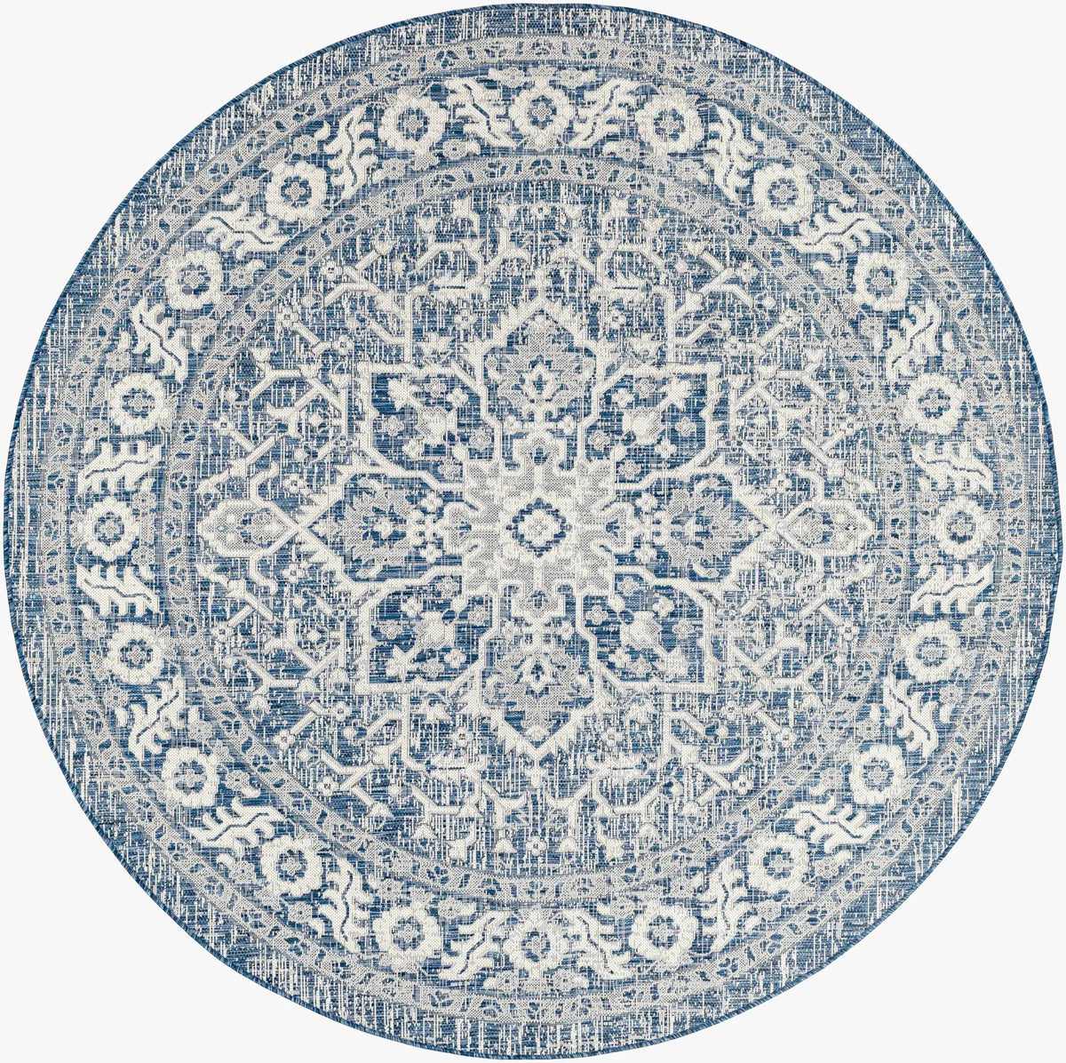 Etoile Navy Blue Performance Outdoor Rug, photo 6 of 20