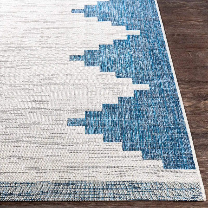 Djugun Navy Indoor & Outdoor Area Rug - Clearance by Boutique Rugs