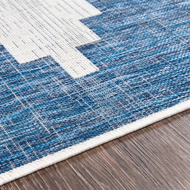 Djugun Navy Indoor & Outdoor Area Rug - Clearance by Boutique Rugs