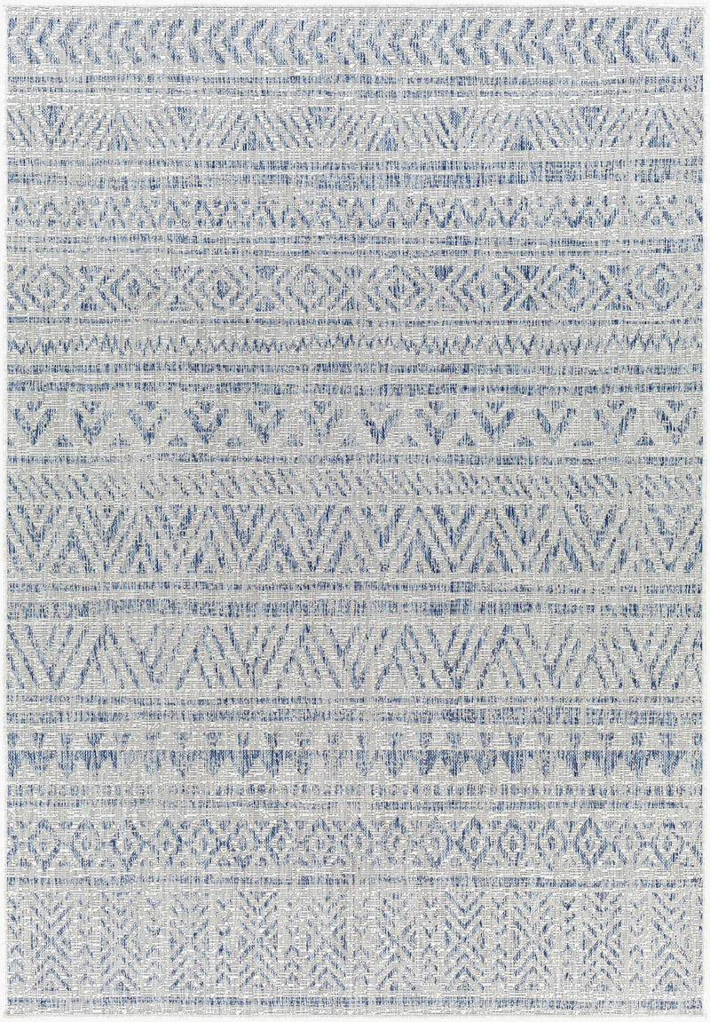Novato Gray All Over Pattern Performance Outdoor Rug - Clearance by Boutique Rugs