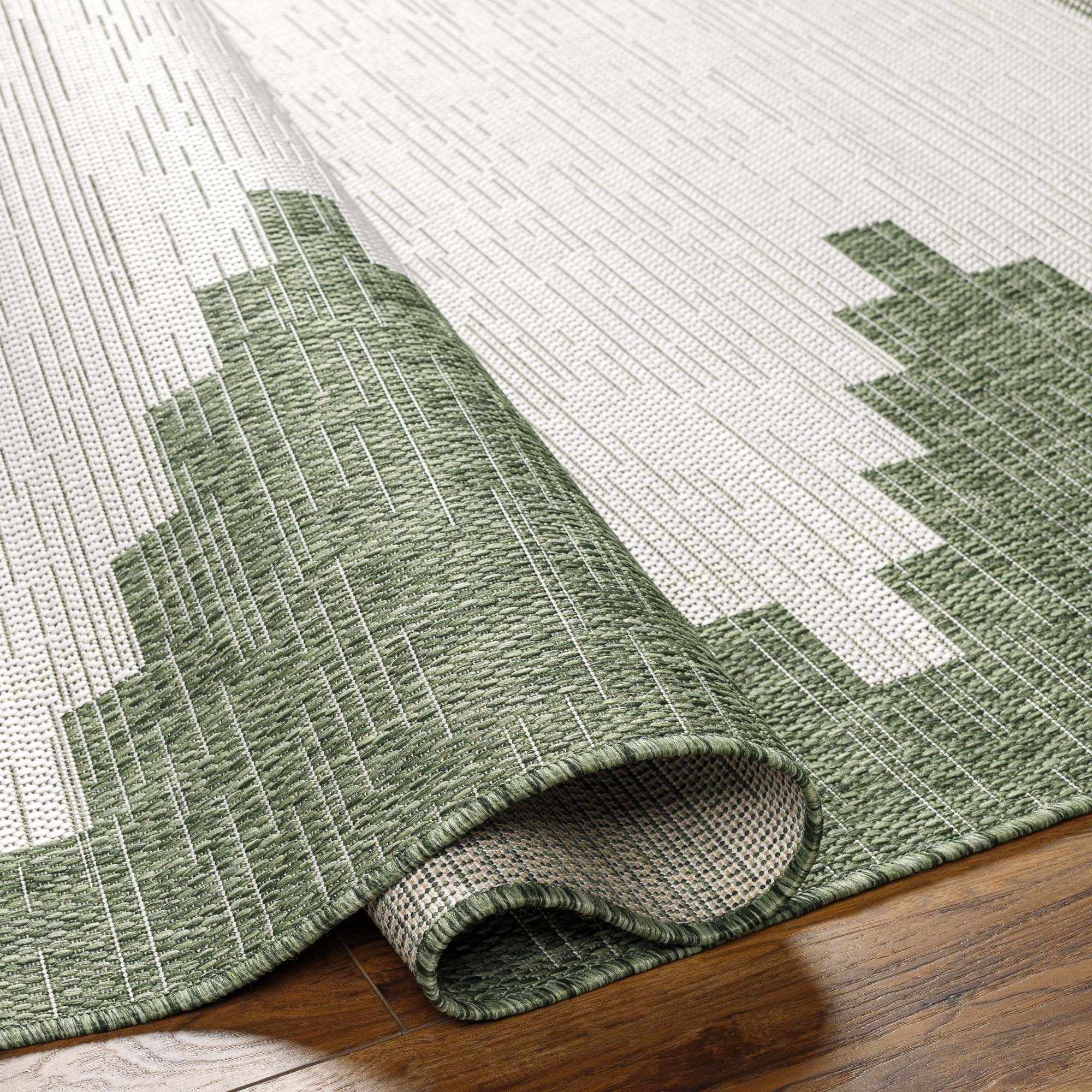 Djugun Green Indoor & Outdoor Rug by Hauteloom