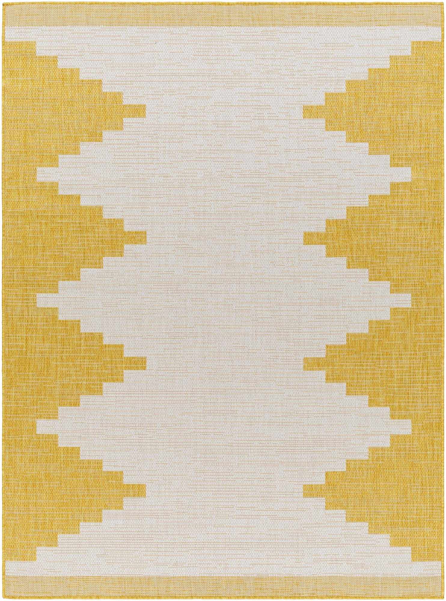 Djugun Metallic-Gold Indoor & Outdoor Rug by Hauteloom
