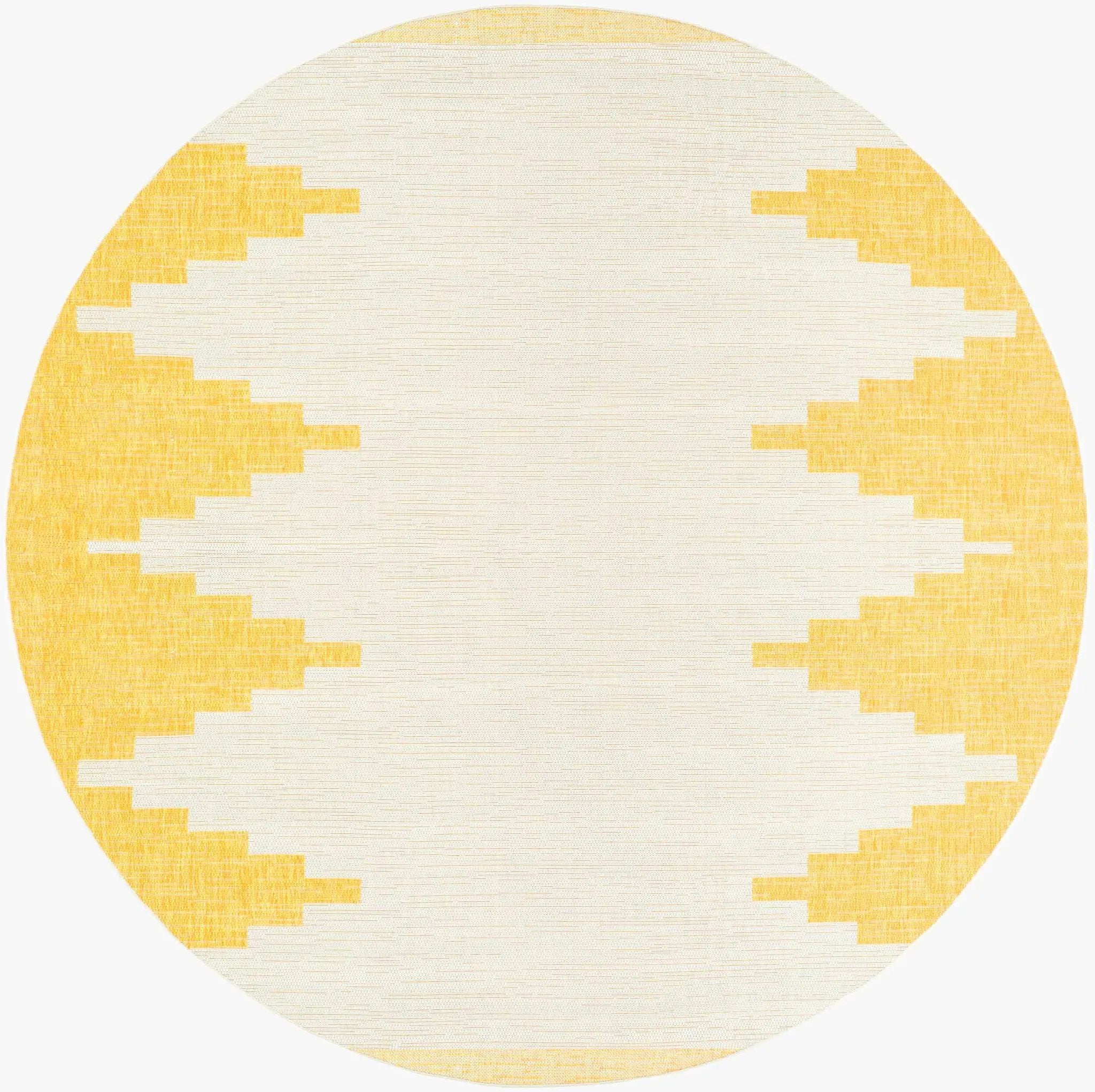 Djugun Yellow Outdoor Rug - Clearance by Boutique Rugs