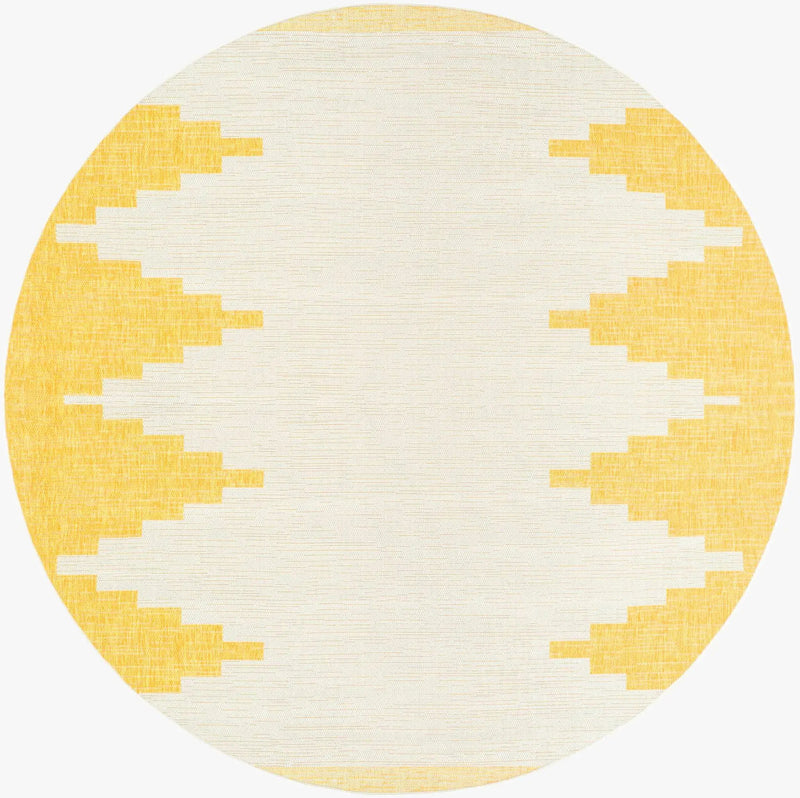 Djugun Yellow Outdoor Rug - Clearance by Boutique Rugs