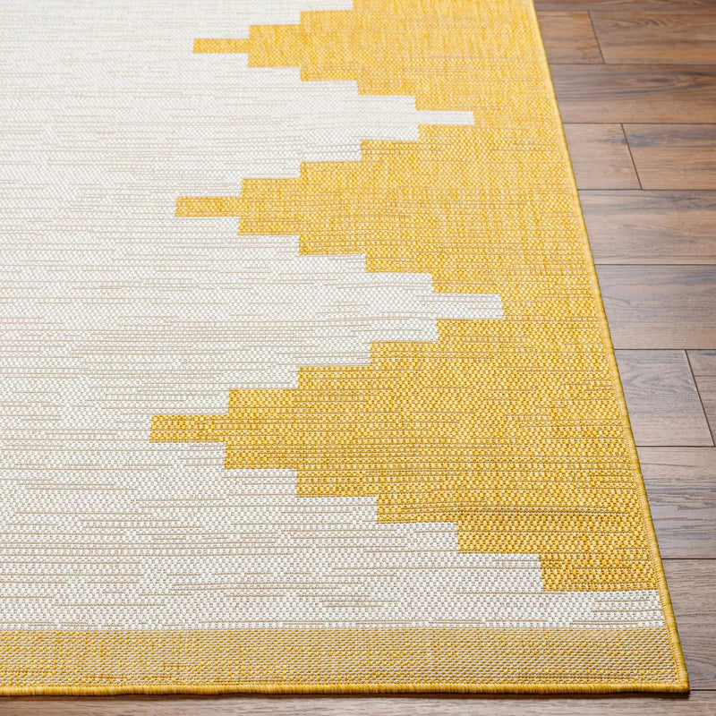 Djugun Yellow Outdoor Rug - Clearance by Boutique Rugs