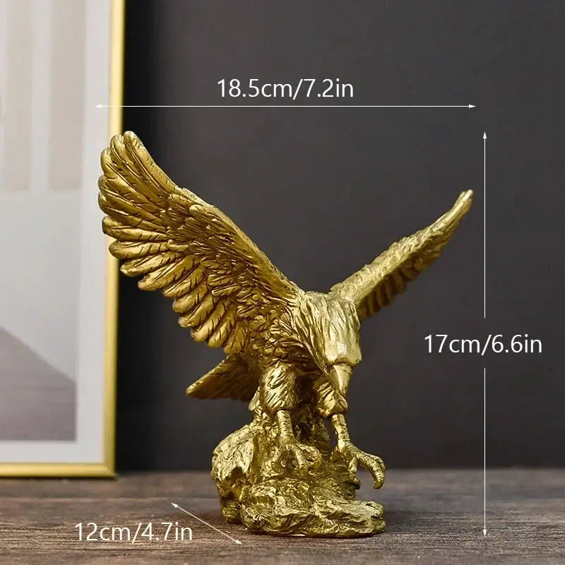 Golden Eagle Decorative Sculpture by House Of Avana
