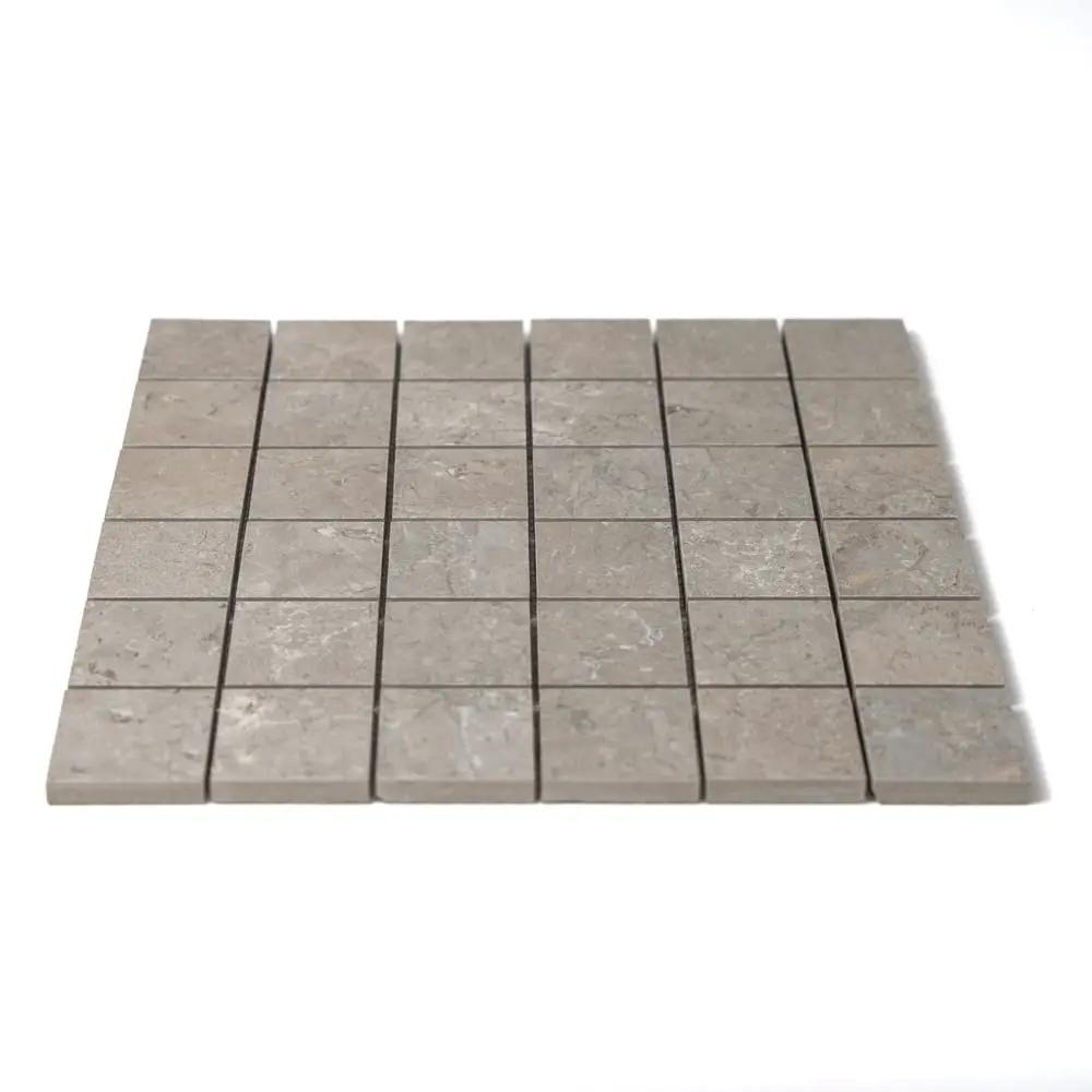 Earth Natural Matte Straight Joint 2x2 Porcelain Mosaics 12x12 by Stonetiledepot