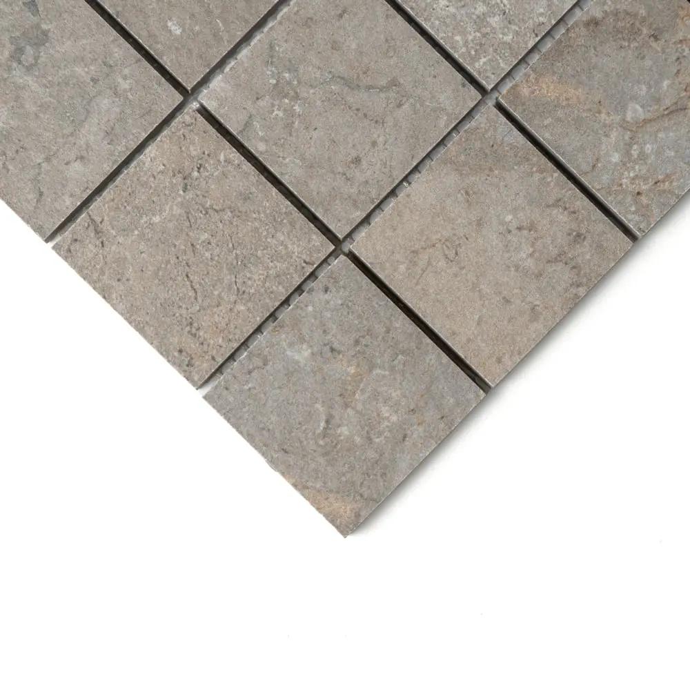 Earth Natural Matte Straight Joint 2x2 Porcelain Mosaics 12x12 by Stonetiledepot