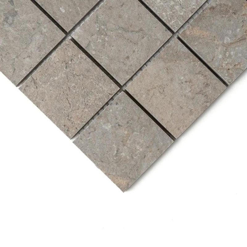 Earth Natural Matte Straight Joint 2x2 Porcelain Mosaics 12x12 by Stonetiledepot