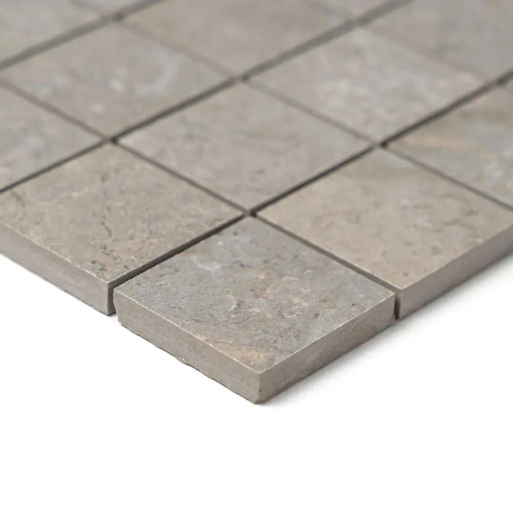 Earth Natural Matte Straight Joint 2x2 Porcelain Mosaics 12x12 by Stonetiledepot