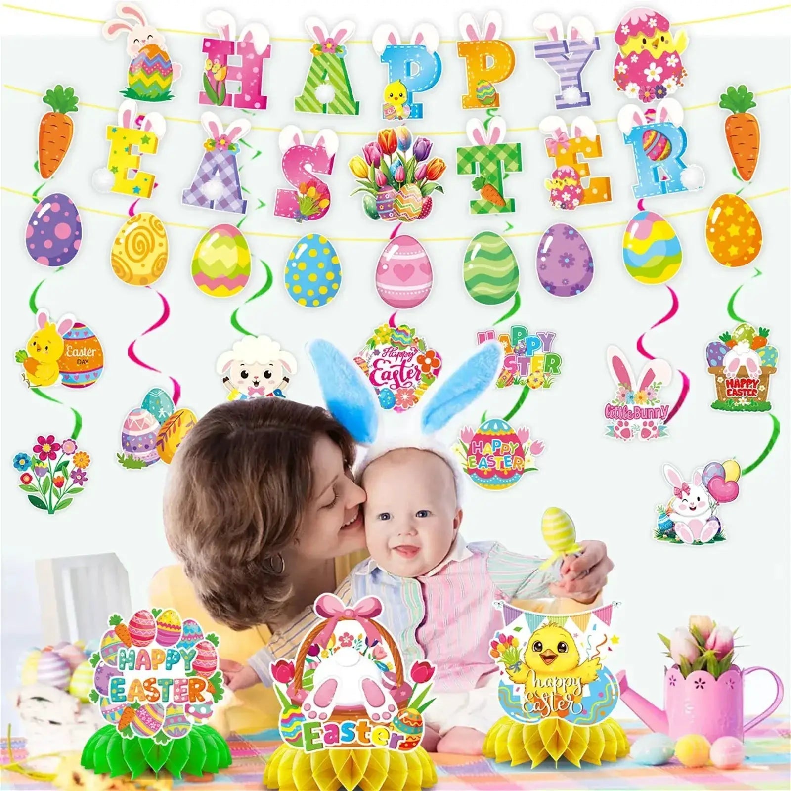 Easter Garland - Decorative Paper Egg by House Of Avana
