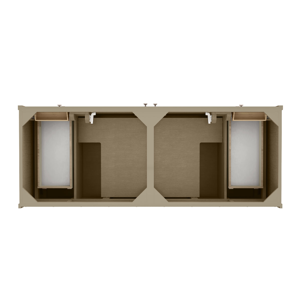 James Martin Chicago 60" Double Bathroom Vanity, Walnut Whisper, view 15