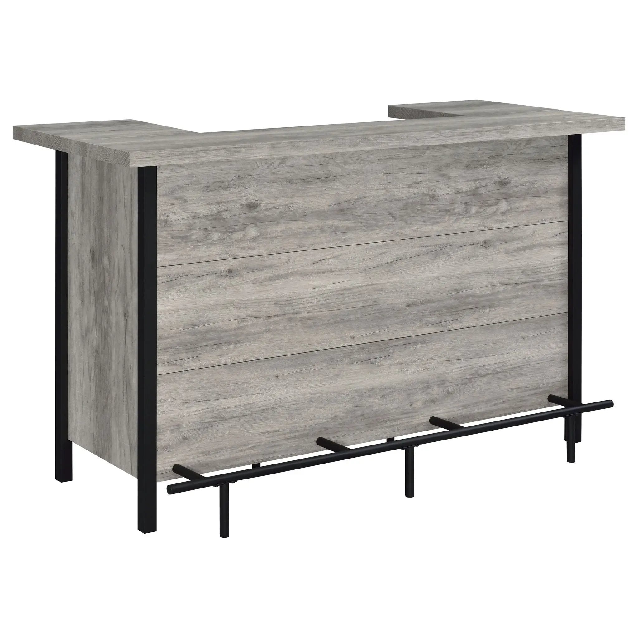 Bellemore Freestanding Home Bar Wine Cabinet Grey Driftwood by Unique Piece Furniture