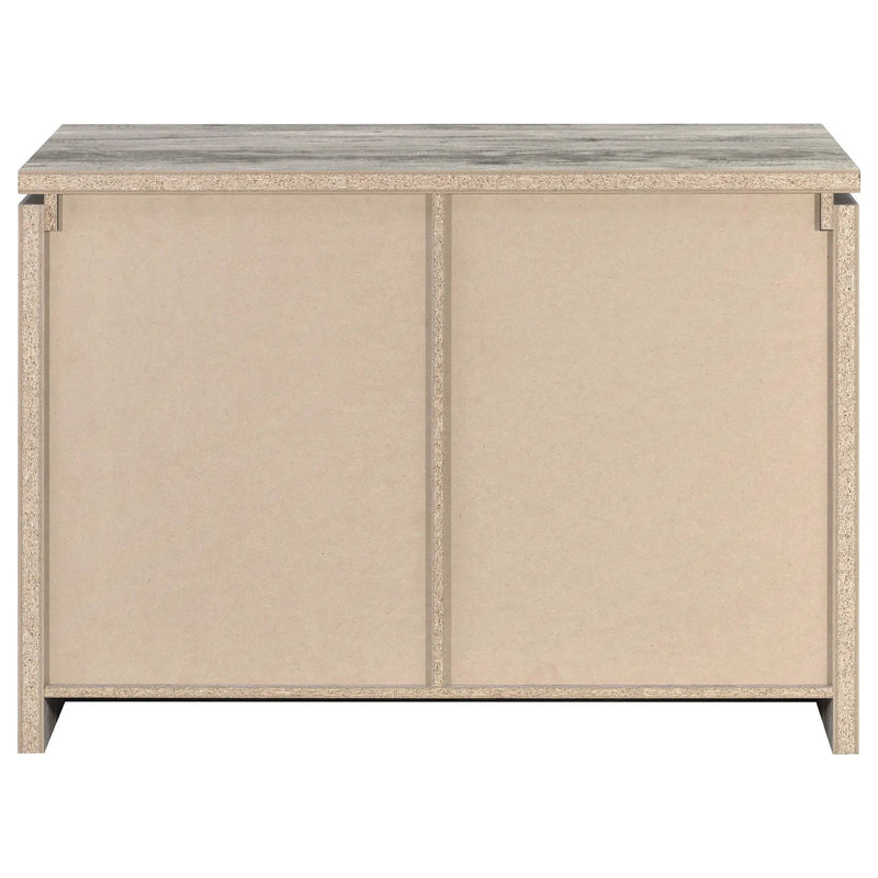 2 Door Accent Cabinet With Accents - Gray
