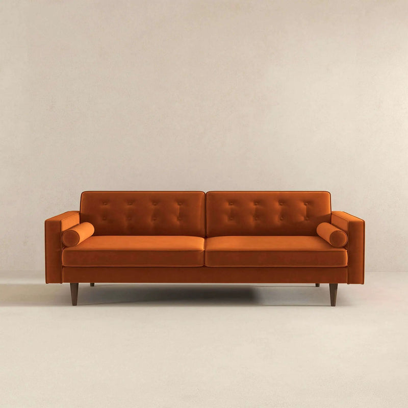 Mid Century Modern Velvet Sofa by HouseOfZazla