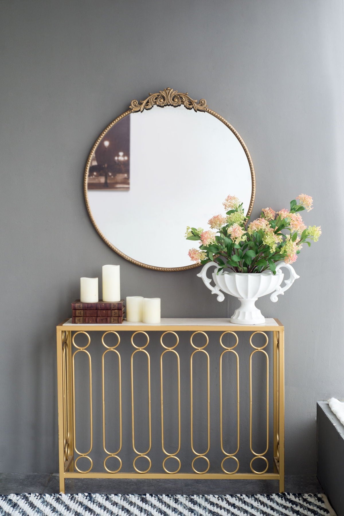 Classic Design Wall Mirror with Baroque-Inspired Frame – Gold or Black, photo 31 of 31