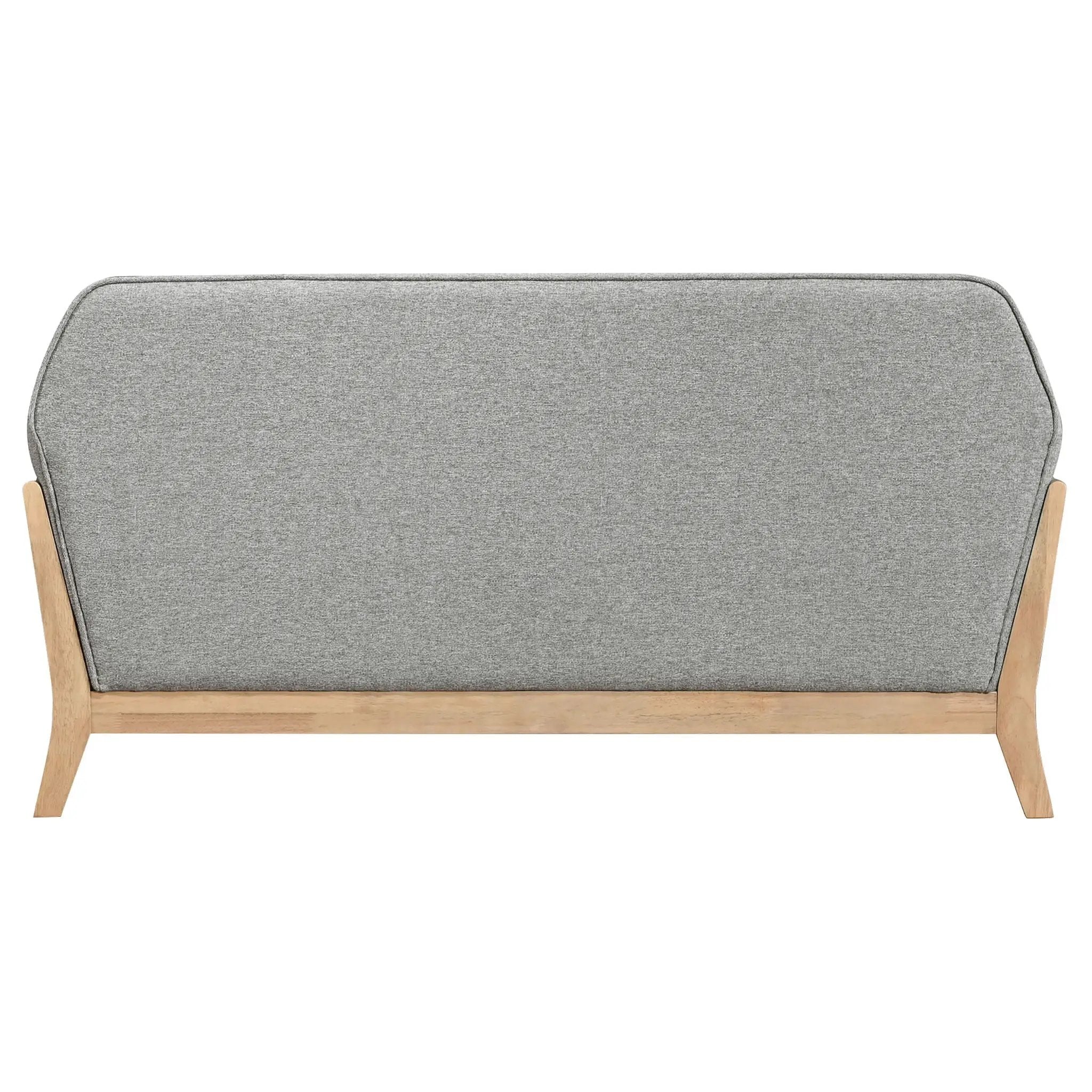 Vaughn Fabric Upholstered Flared Arm Loveseat Grey by Unique Piece Furniture