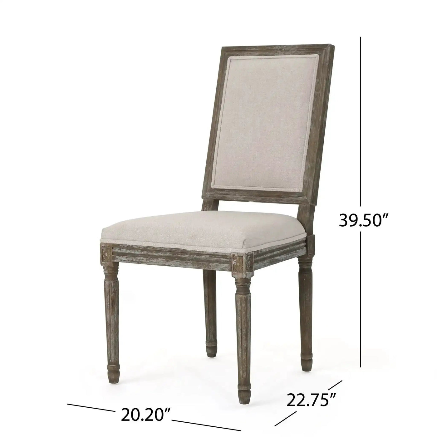 Traditional Style Dining Chair Set With Fabric Upholstery by HouseOfZazla