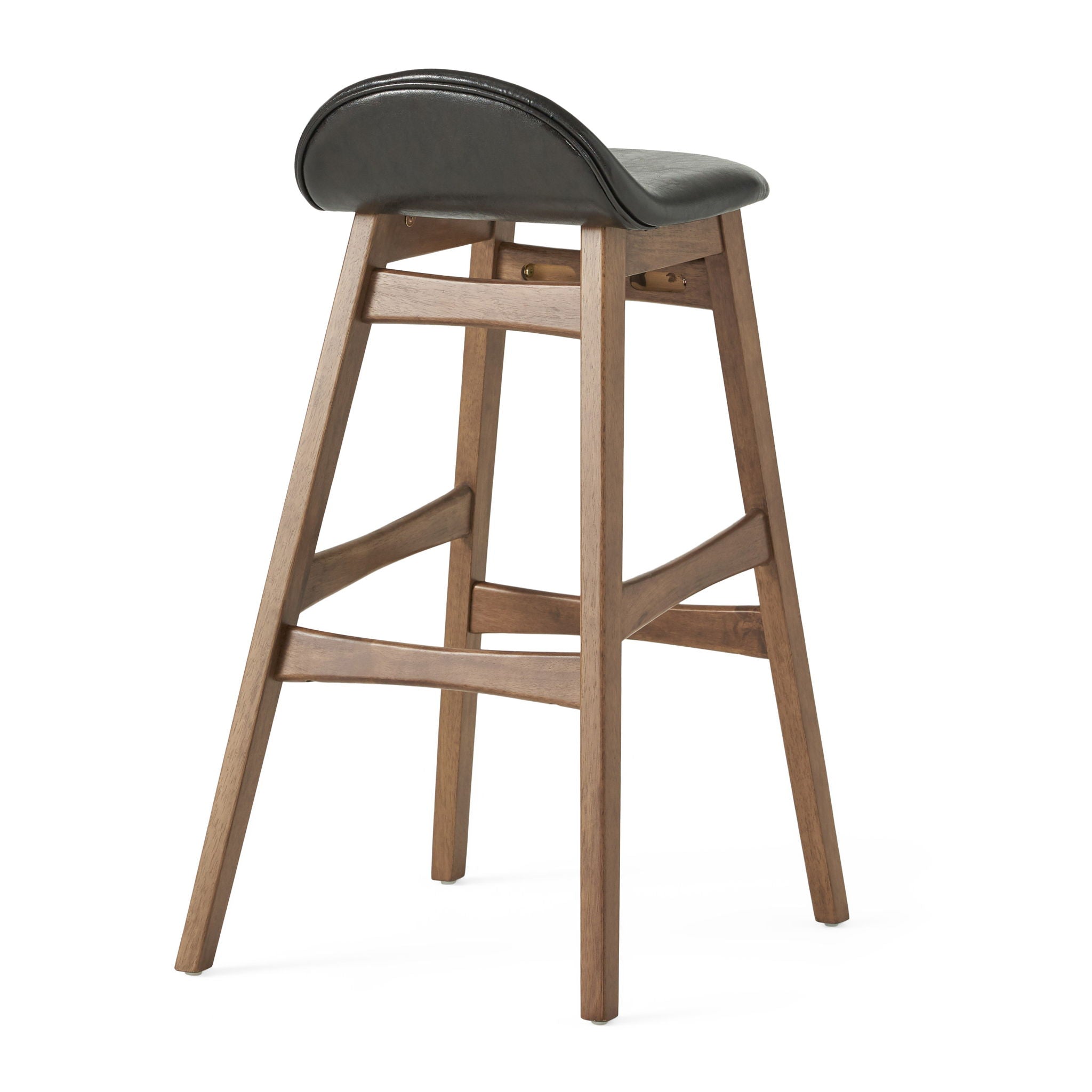Contemporary Bar Stool With Stylish Seat And Small Backrest by HouseOfZazla