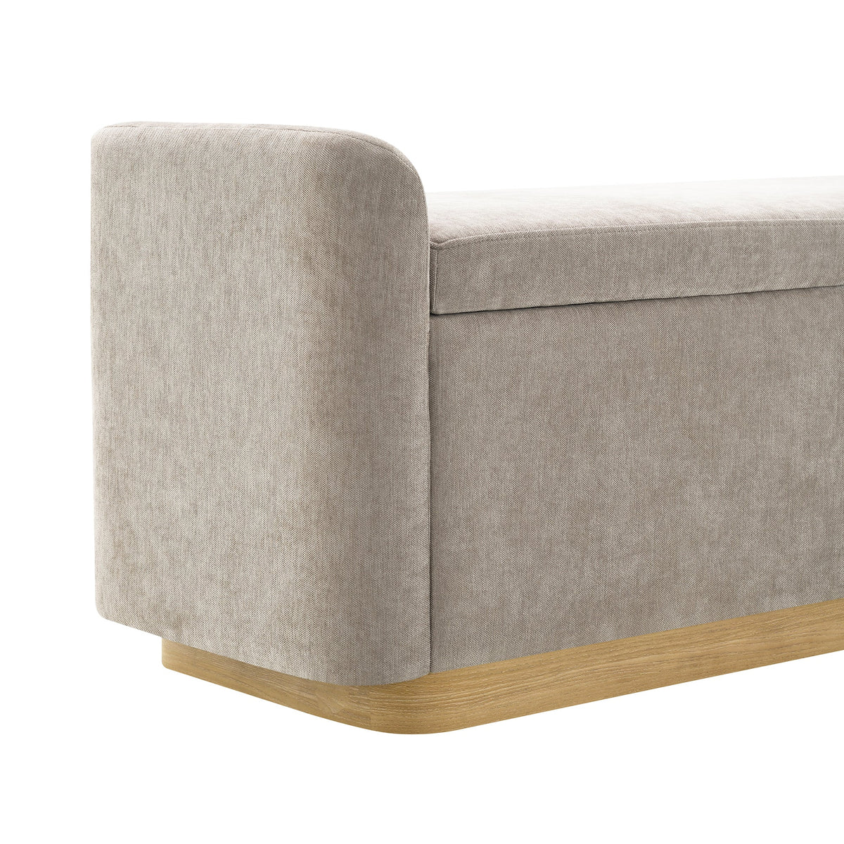 [Video provided]49" Bench with Storage, Storage Ottoman Bench with Safety Hinge, photo 8 of 9