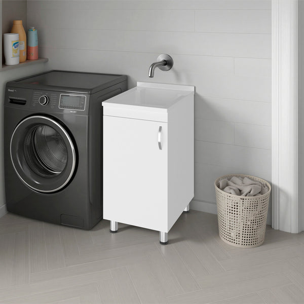 Darwin Freestanding Utility Tub and Sink Cabinet with One Door