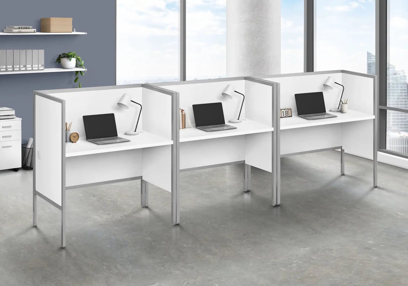 Office Cubicle Desk Commercial Grade Contemporary Modern by HouseOfZazla
