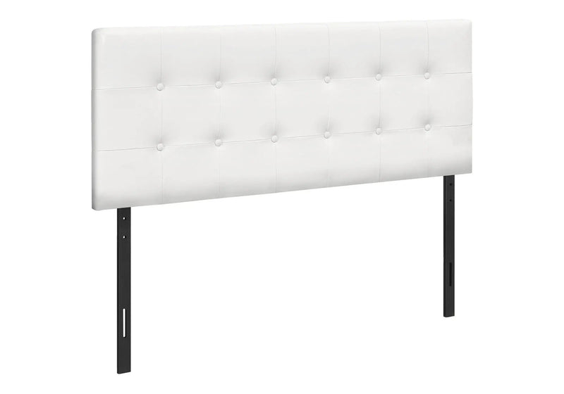Full Size Headboard Only Upholstered Leather Look - White by Unique Piece Furniture