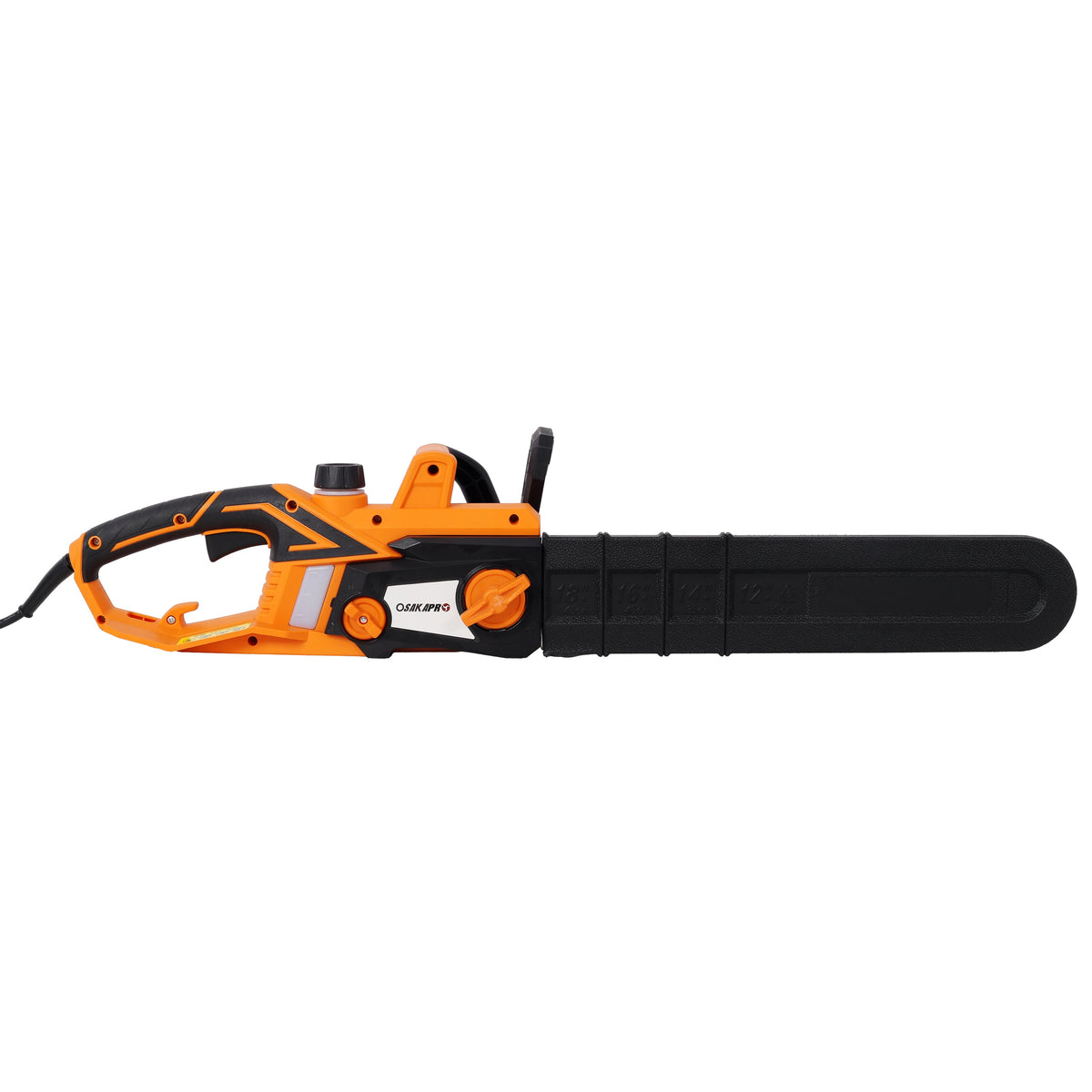 18 Inch Electric Chainsaw with Quick Chain Adjustment Knob - Orange/Black, photo 6 of 10