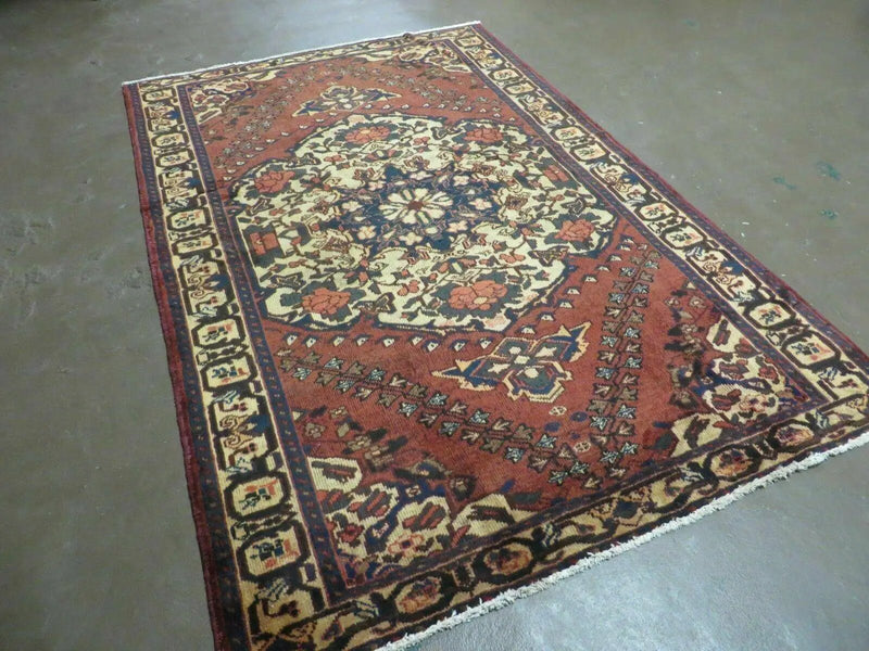 4' X 7' Antique 1920 Handmade Turkish Medallion Wool Rug Veg Dye Nice by Jewel Rugs