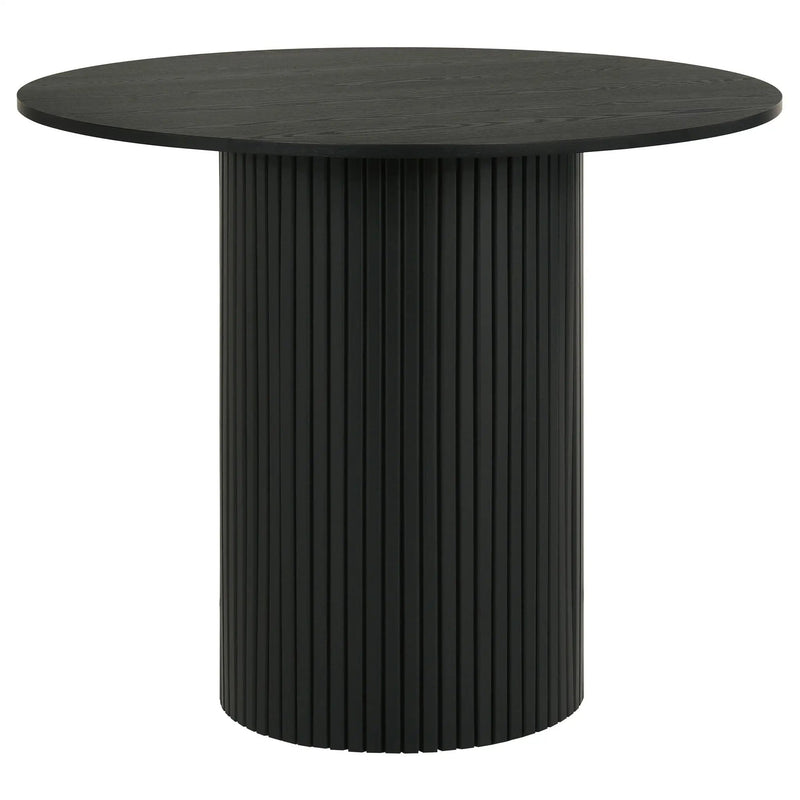 Hamlyn 43-inch Round Wood Counter Height Dining Table Black by Unique Piece Furniture