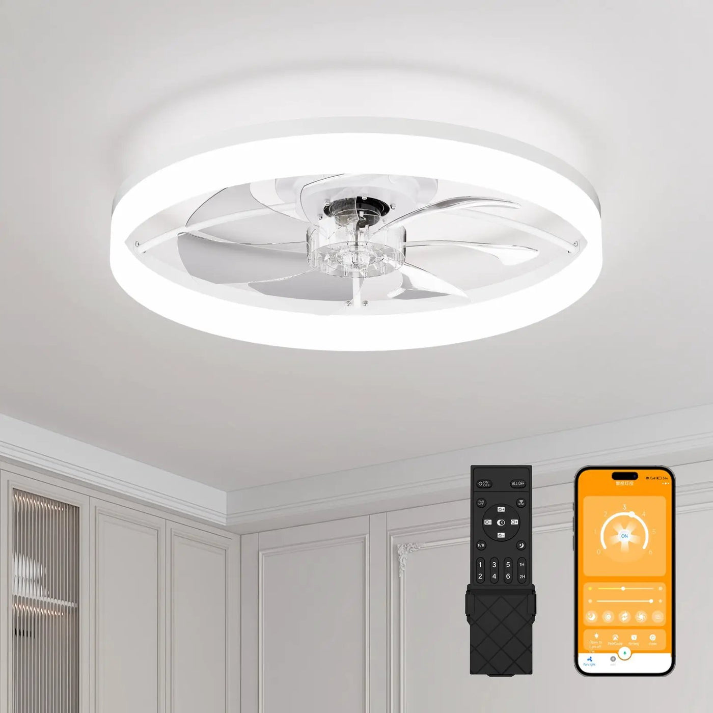 Ultra-Thin Modern LED Ceiling Fan by HouseOfZazla