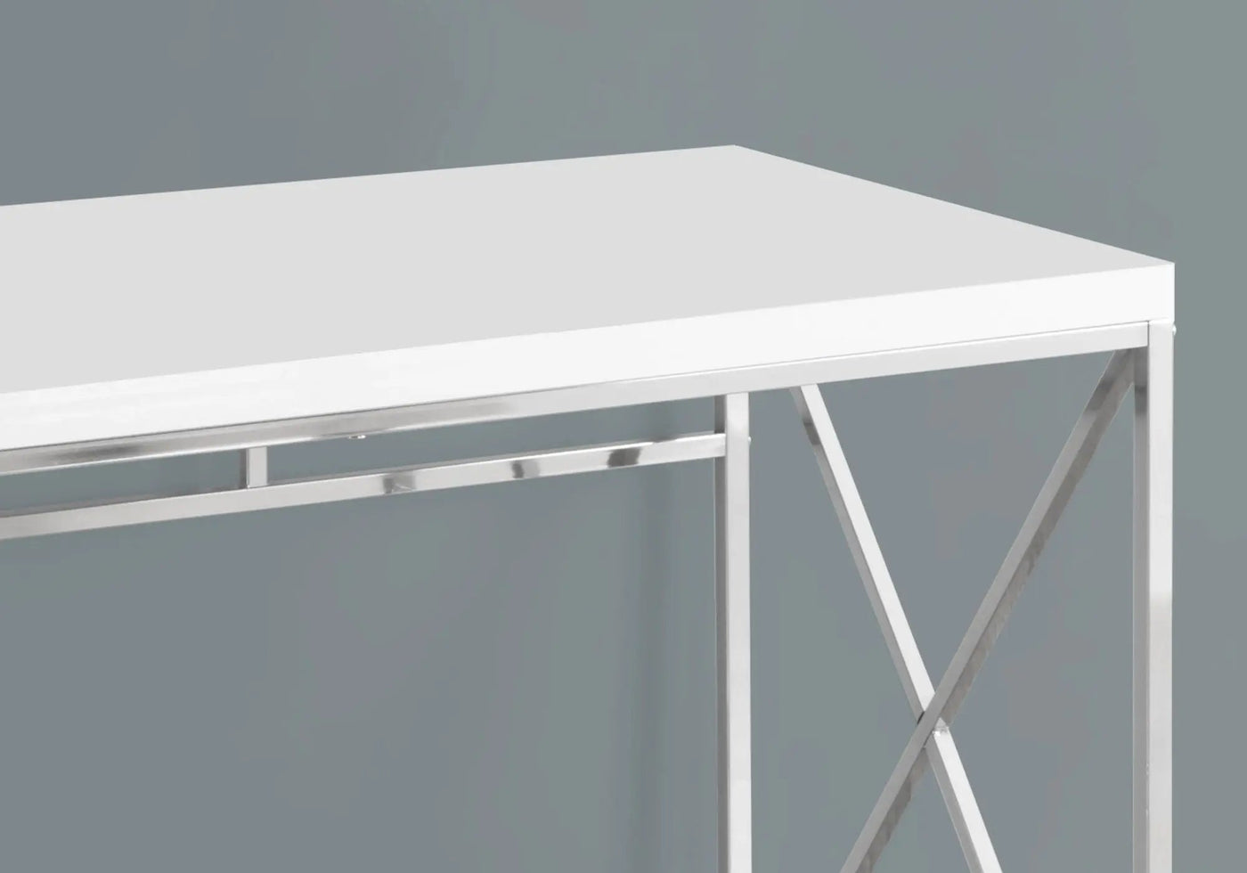 Computer Desk for Home Office, Laptop, Glossy Contemporary & Modern by HouseOfZazla