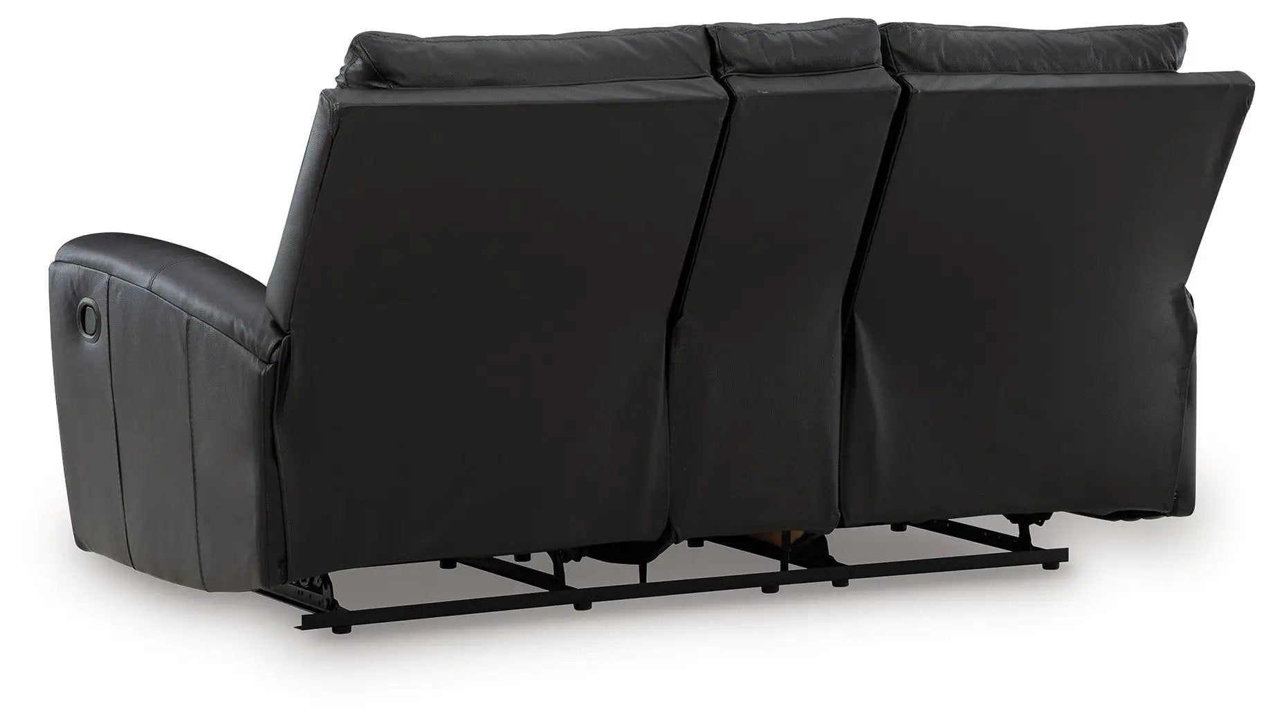 Glossmore - Reclining Loveseat With Console - Black by Unique Piece Furniture
